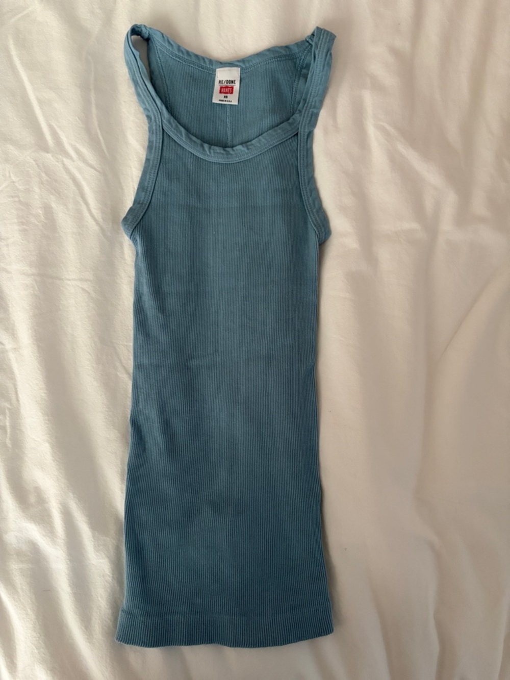 Re/Done x Hanes ribbed tank